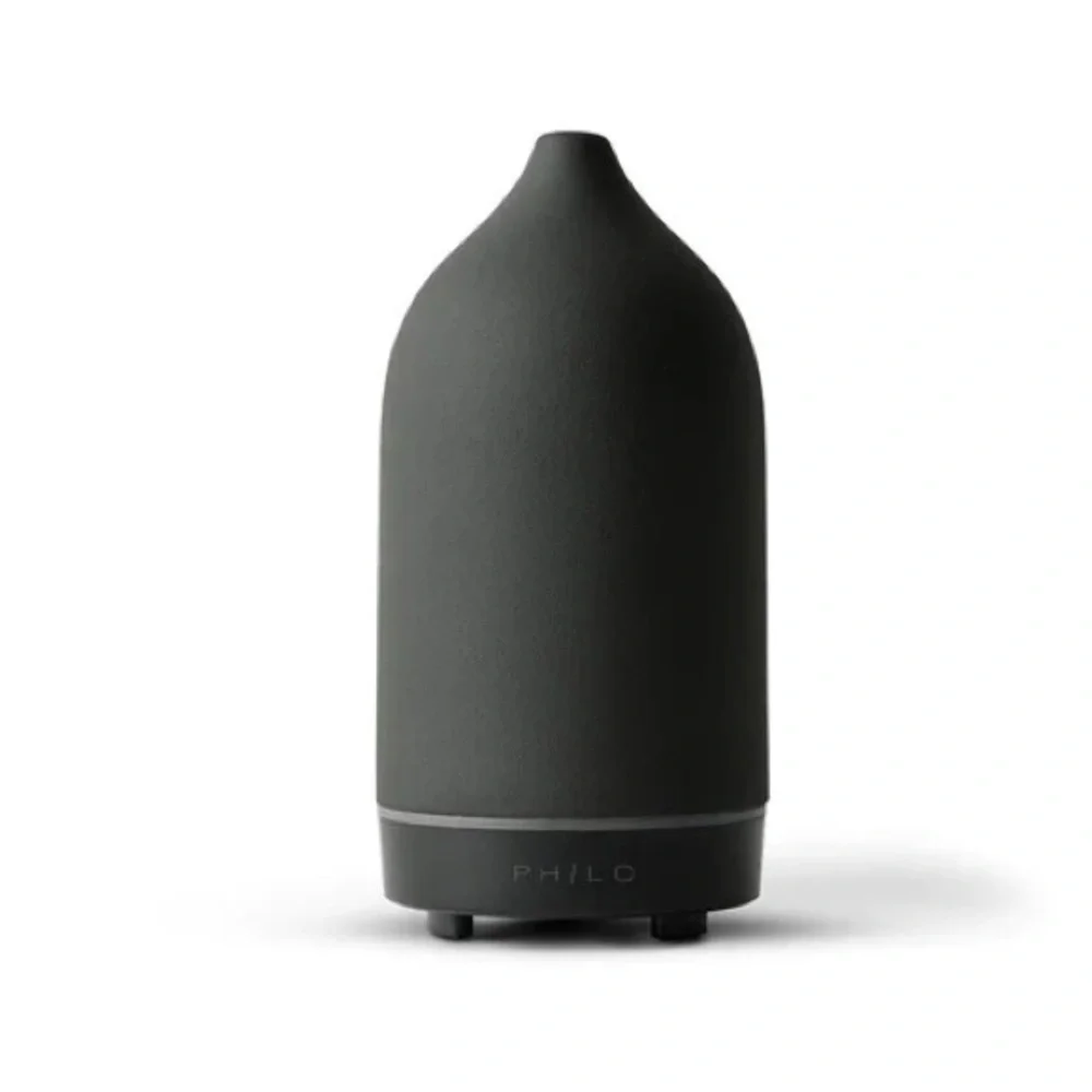 Diffuser. Black stone diffuser. Essential oil diffuser. Minimalistic. Modern.